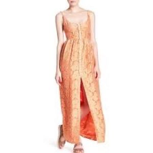 Free people fresh as daisy maxi dress size 4
